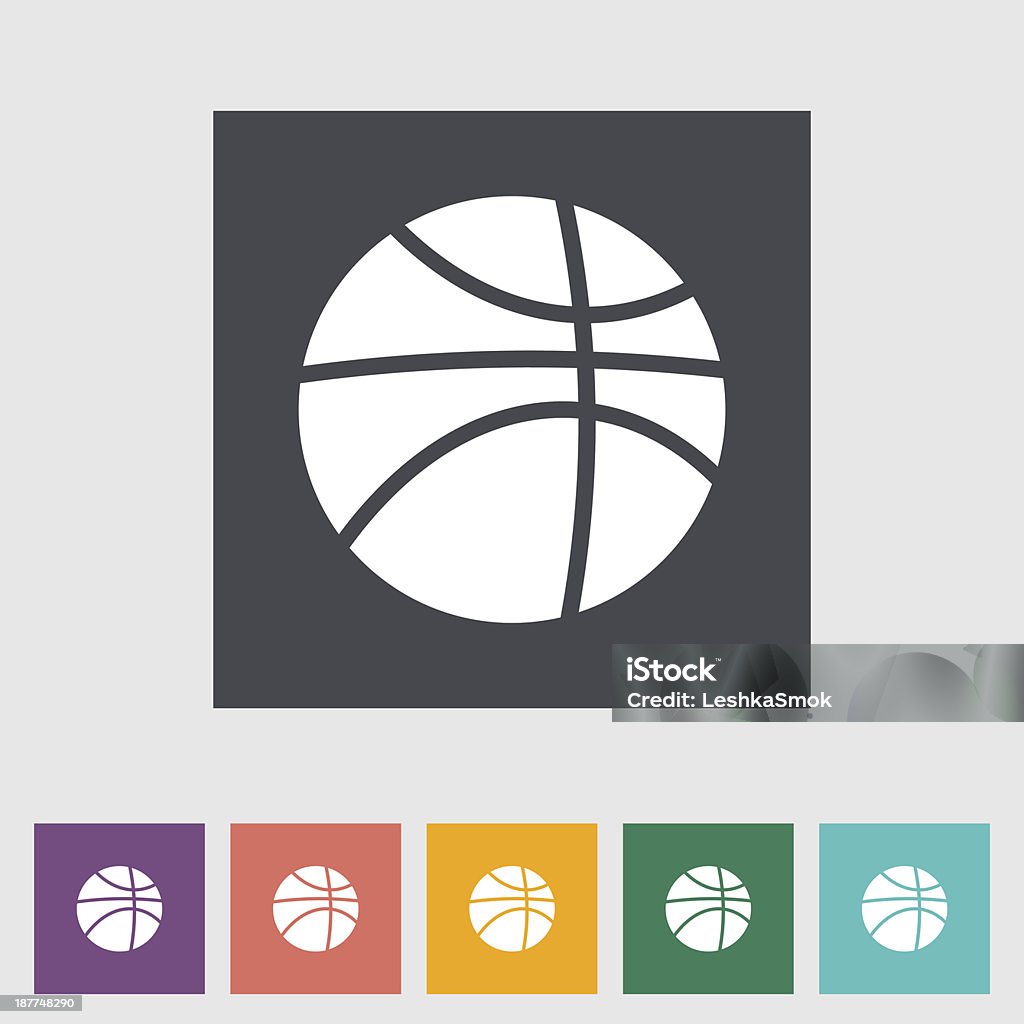 Basketball flat icon. Basketball flat icon. Vector illustration EPS. Activity stock vector