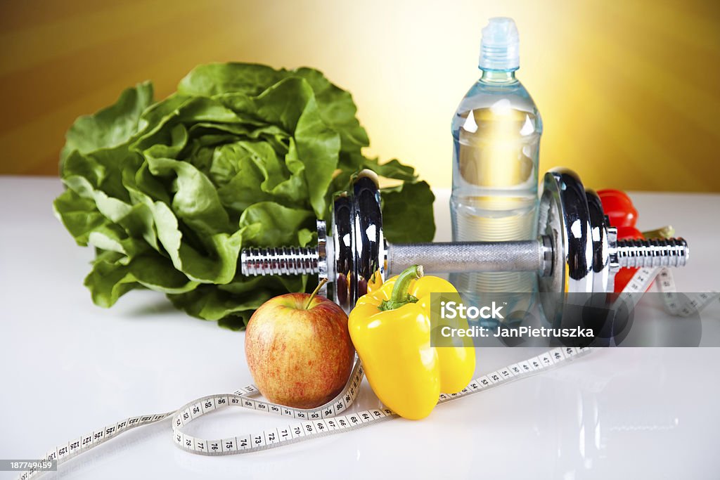 Vegetais, frutas e fitness - Royalty-free Alimentação Saudável Foto de stock