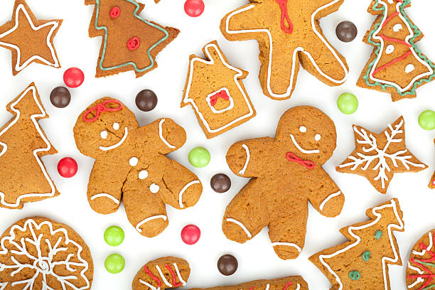 istock Homemade various christmas gingerbread cookies 187750348