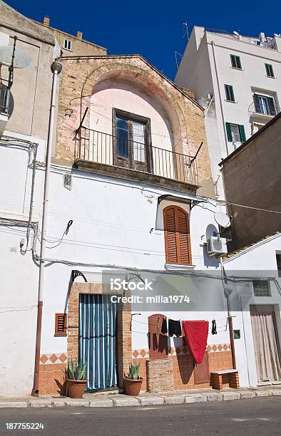 Gasse Liegt Pisticci Basilikata Italien Stockfoto und mehr Bilder von Architektur - Architektur, Balkon, Basilikata