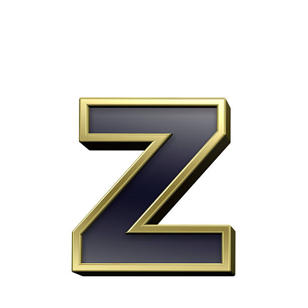 istock One lower case letter from black with gold alphabet set 187755512