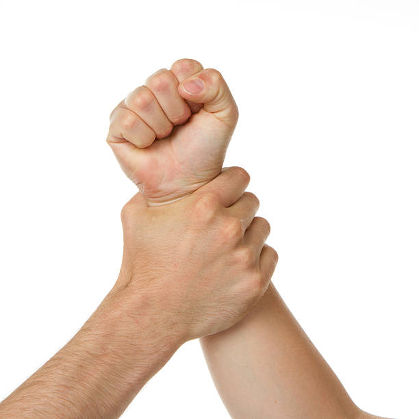 istock Man holding woman by wrist 187755574