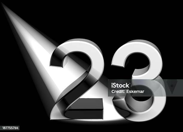 Number In Spotlight Stock Photo - Download Image Now - 20-24 Years, Award, Backdrop - Artificial Scene
