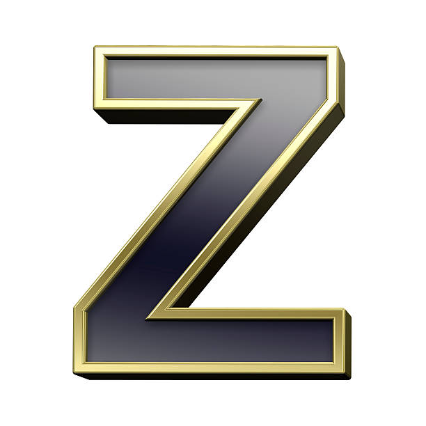istock One letter from black with gold shiny frame alphabet set 187755989