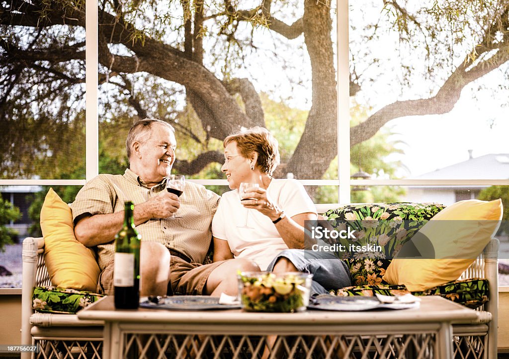 Senior couple eating dinner Senior couple eating dinner together Senior Couple Stock Photo