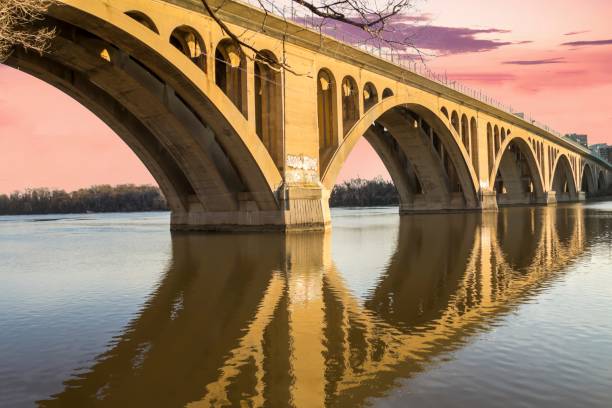 istock Key Bridge in Georgetown Washington DC over the Potomac River 1877592690