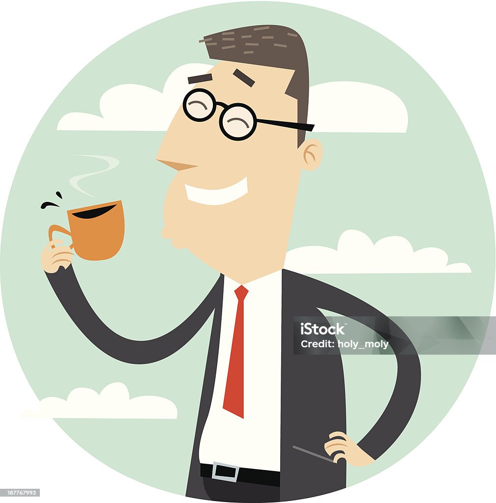 Pause-café - clipart vectoriel de Activités de week-end libre de droits