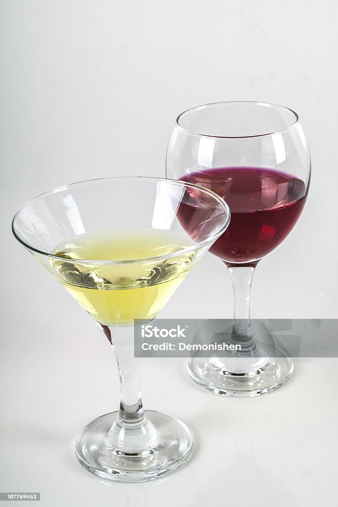 Wine and martini Photo of glasses with wines Alcohol - Drink Stock Photo