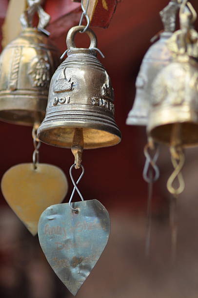 istock Good luck bells at a Thai temple 187769571