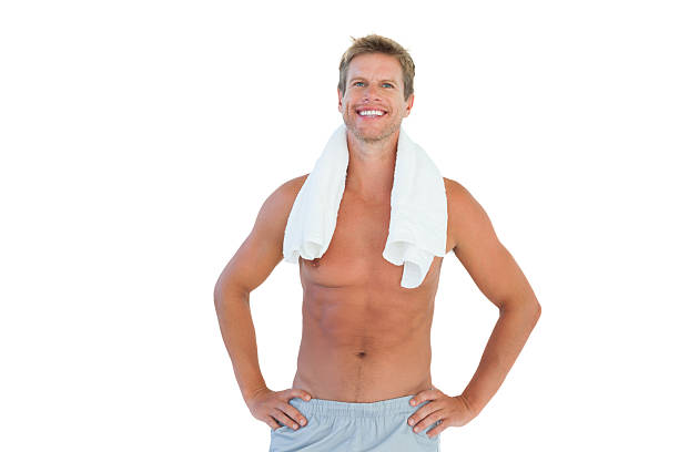 istock Cheerful man standing with hands on hips 187772417