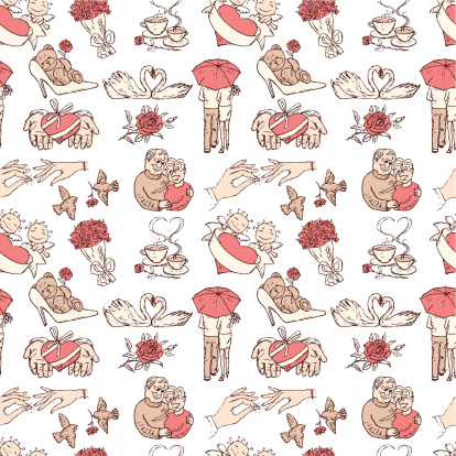 Vector pattern of a theme of a Valentine's day.