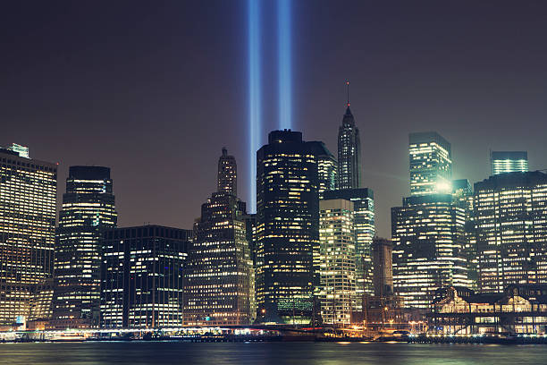 istock New York City skyline with Tribute in Light 187772996