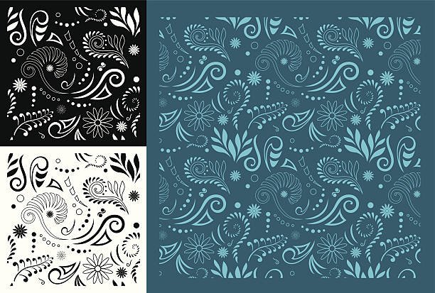 maorys koru bezszwowe wzór - pattern koru maori indigenous culture stock illustrations