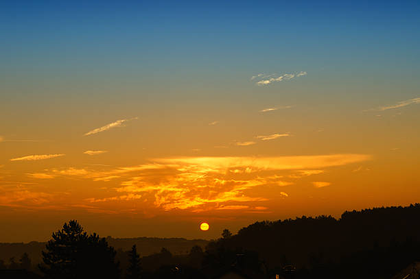 beautiful sunrise stock photo