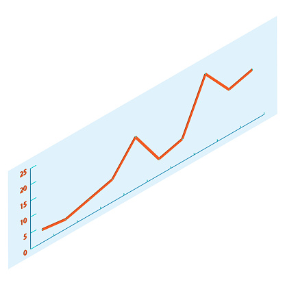 A simple yet impactful line graph showcasing a clear downward trend, ideal for illustrating decline, reduction, or loss.