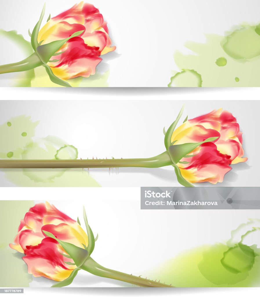 Tło kwiatowe - Grafika wektorowa royalty-free (Akwarela)