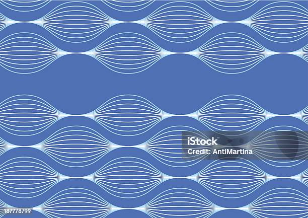 Волновой Рисунок — стоковая векторная графика и другие изображения на тему Абстрактный - Абстрактный, Без людей, В ряд