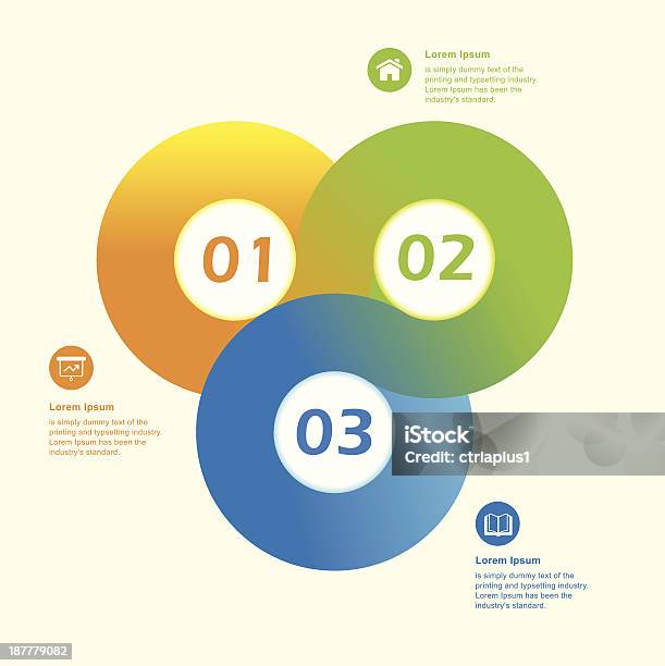 Ilustración de Plantilla De Infografía Diseño Moderno Circle y más Vectores Libres de Derechos de Infografía - Infografía, Papel recortado, Abstracto