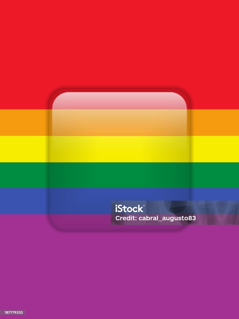 Carré boutons de verre Gay - clipart vectoriel de Amour libre de droits