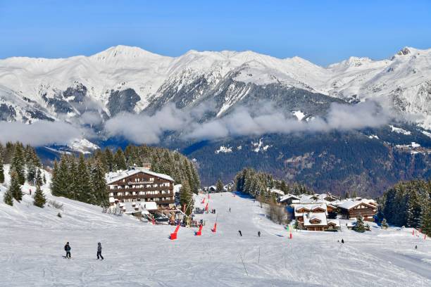 istock Courchevel ski resort by winter 1877803617