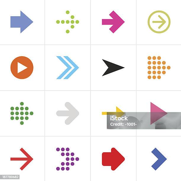 Arrow Icon Цветных Простых Вебкнопку Знак Пиктограмма Для Интернет — стоковая векторная графика и другие изображения на тему Next - английское слово