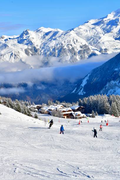 istock Courchevel ski resort by winter 1877813024