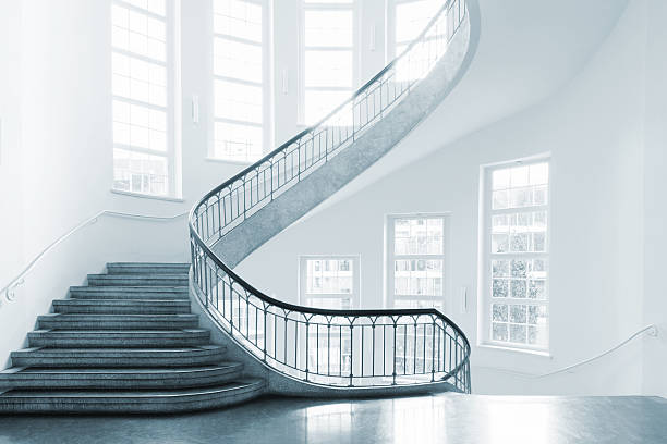 escalera de caracol - bauhaus architecture fotografías e imágenes de stock