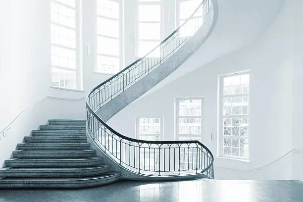 spiral staircase of the bauhaus university 