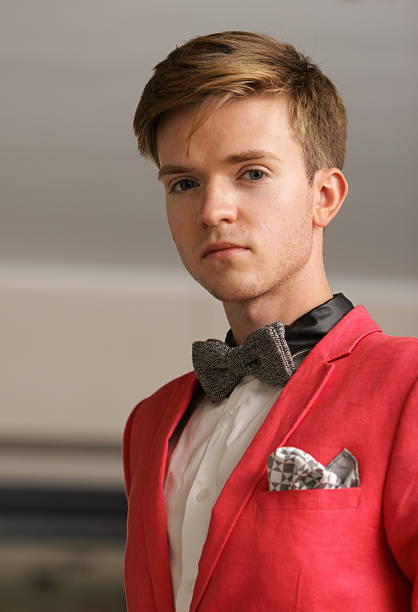 istock Young handsome stylish man posing indoor 187782859