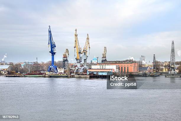 Port Of City Saint Petersburg Stock Photo - Download Image Now - Baltic Countries, Barge, City Life