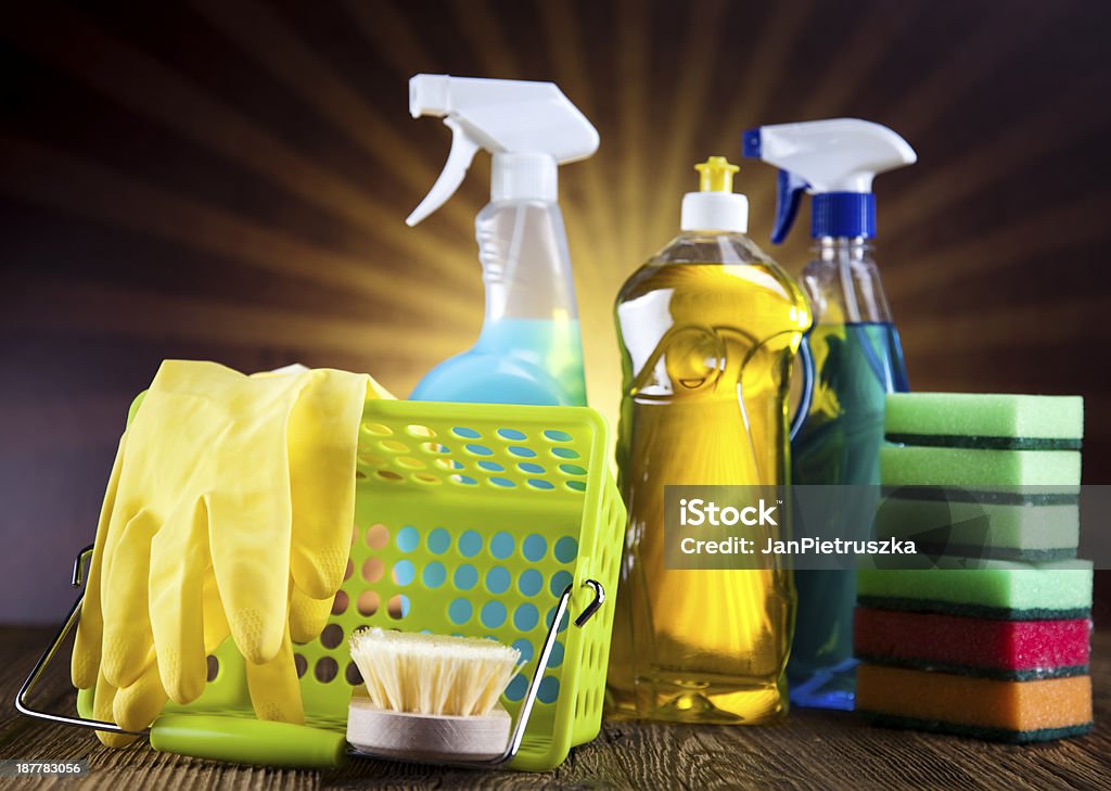 Attrezzi per le pulizie - Foto stock royalty-free di Addetto alle pulizie