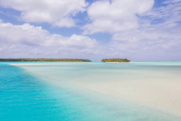 One foot Island on Aitutaki, Cook Islands