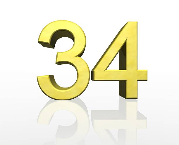 istock golden number 34 187784771