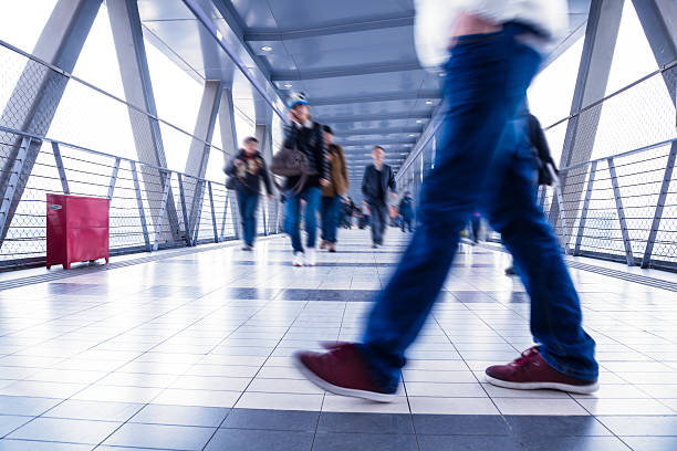 istock Passenger in the Beijing bus station.Motion blur 187787243
