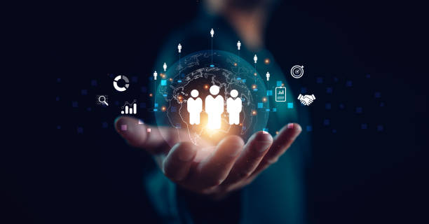istock Customer Relationship Management, Businessman use tablet with global structure customer network technology, Data exchanges development. customer service, social media. digital marketing online. 1877877260