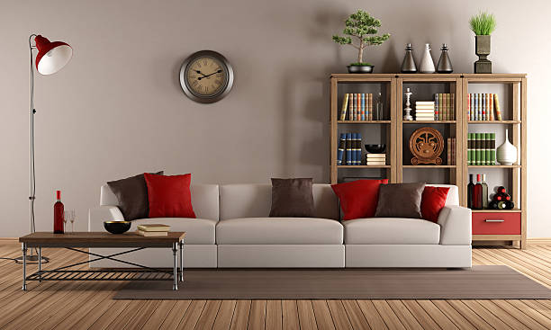 istock Modern sofa in a vintage living room 187787851