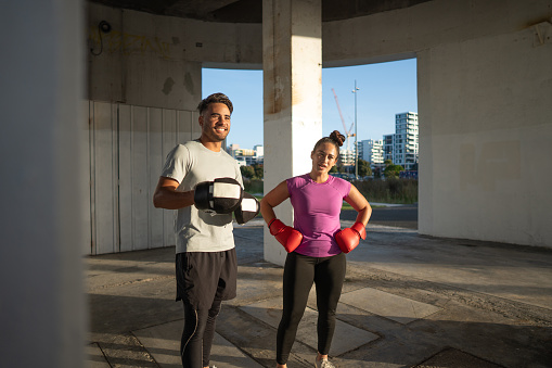 Happy Polynesian friends exercising at Silo Park, Auckland