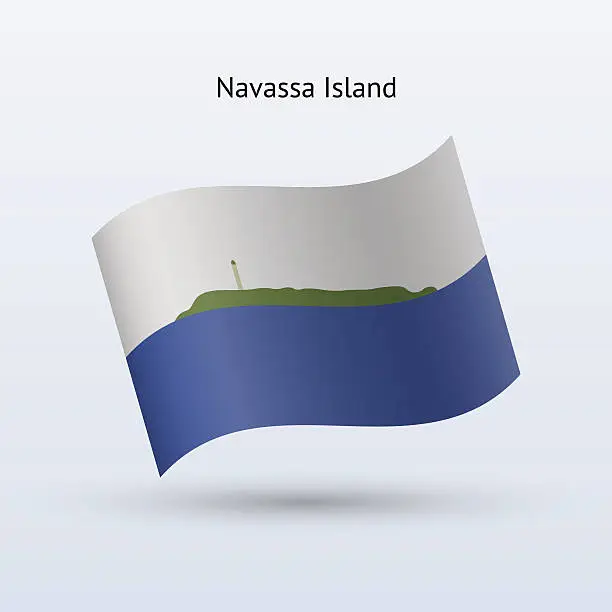 Vector illustration of Navassa Island Flag