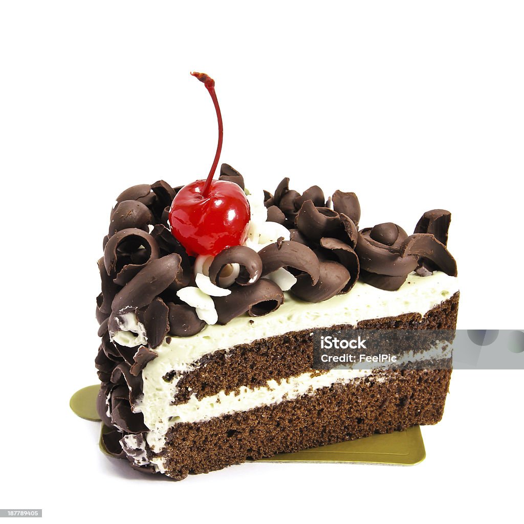 Шоколадный торт - Стоковые фото Белый роялти-фри