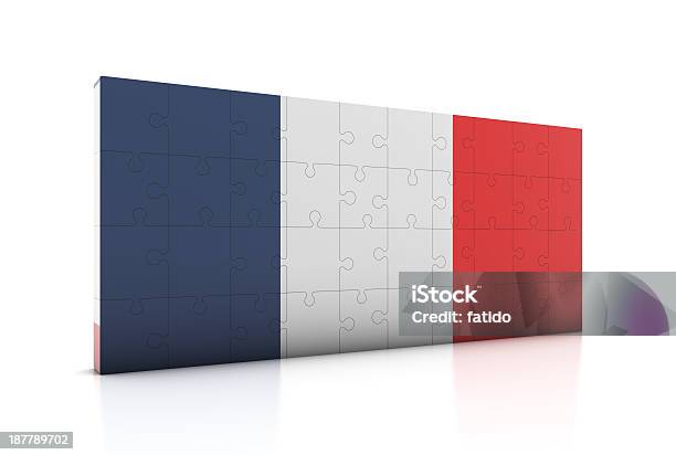 Puzzle Bandiera Della Francia - Fotografie stock e altre immagini di Bandiera - Bandiera, Bandiera della Francia, Composizione orizzontale