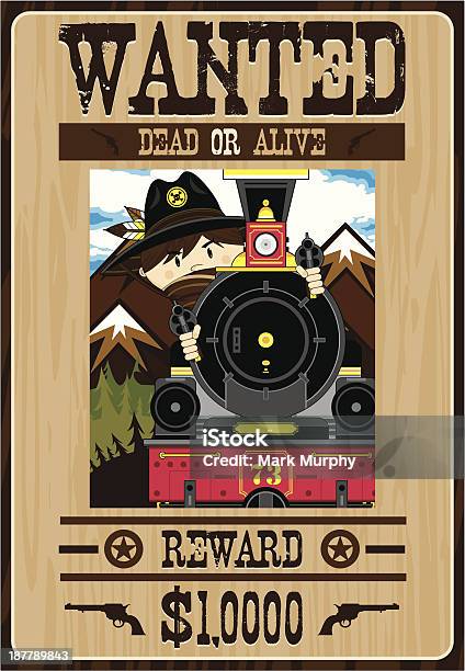 Affiche De Cowboy Du Far West Outlaw Vecteurs libres de droits et plus d'images vectorielles de Chapeau - Chapeau, Plume, Affiche