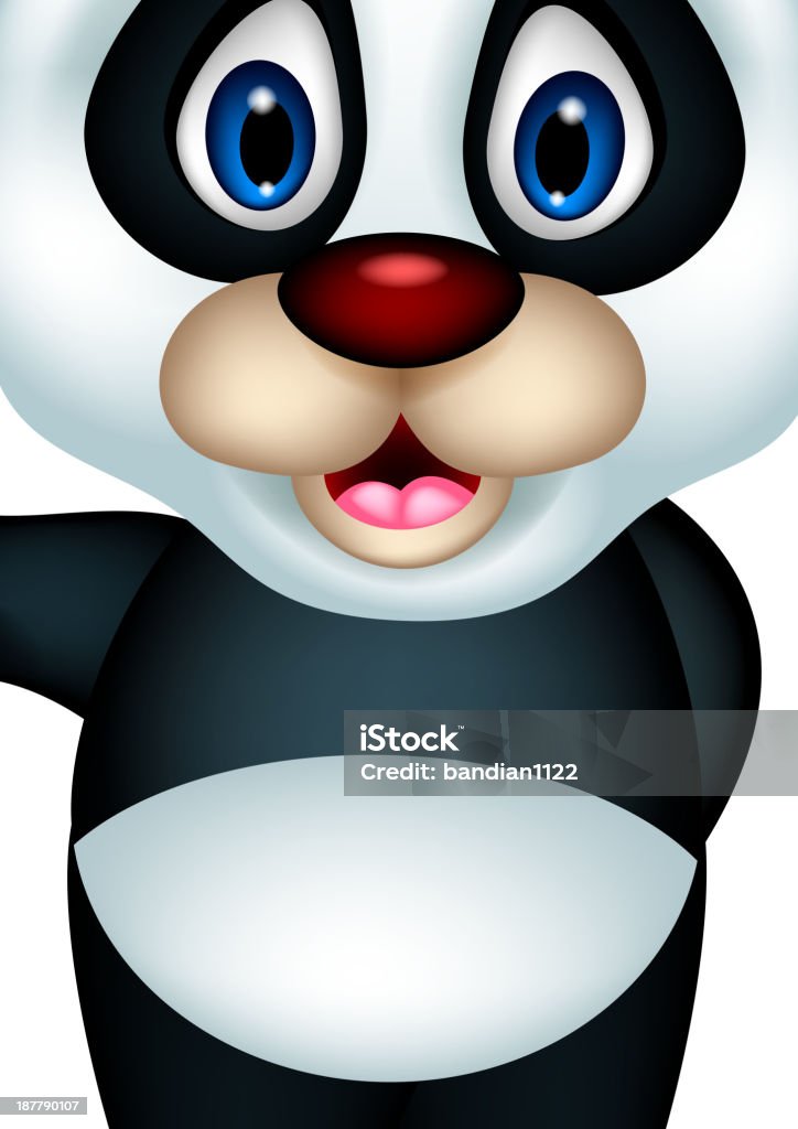 Engraçado panda mulher Posando - Royalty-free Animal arte vetorial