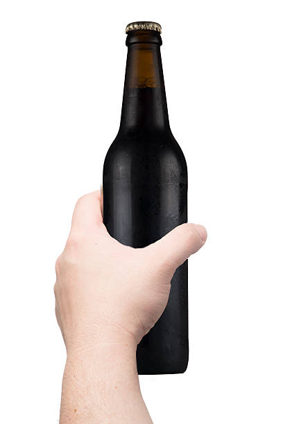 istock Hand holding bottle of cold beer 187790551