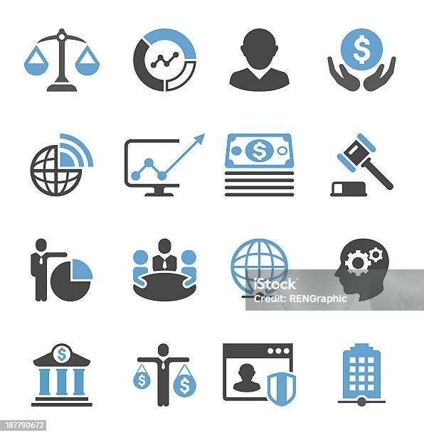 Icônes Daffaires Setconcis Series Vecteurs libres de droits et plus d'images vectorielles de Affaires - Affaires, Affaires d'entreprise, Affaires internationales