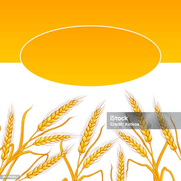 Ilustración de Orejas De Trigo Tarjeta y más Vectores Libres de Derechos de Agricultura - Agricultura, Amarillo - Color, Anochecer