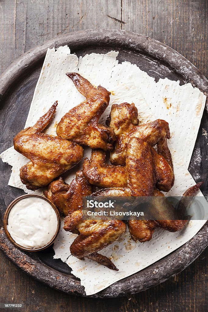 Chicken Wings Fried Chicken Wings with sauce Chicken Wing Stock Photo