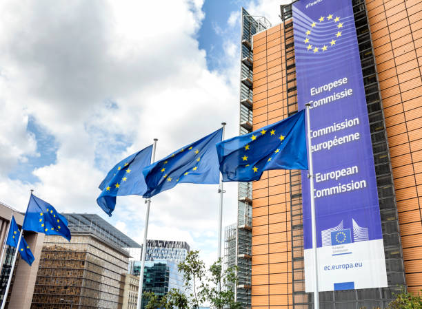 European Commission Headquarters building in Brussels Brussels, BELGIUM : European Commission Headquarters building in Brussels, Belgium, Europe campaign headquarters stock pictures, royalty-free photos & images