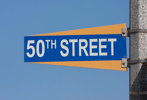 50th Street Sign