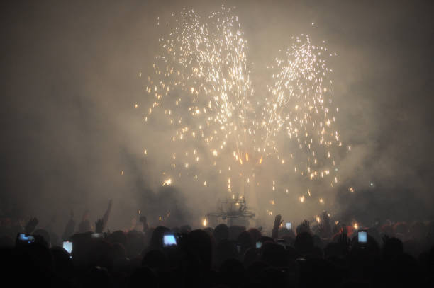 istock Cavallo di fuoco transl. Horse of fire fireworks display in Ripa 1877923268
