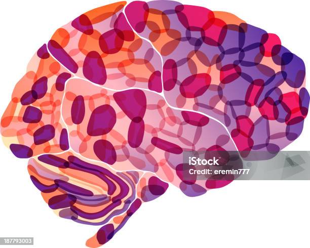 Vetores de Fundo Abstrato Cérebro Humano e mais imagens de Abstrato - Abstrato, Anatomia, Biologia